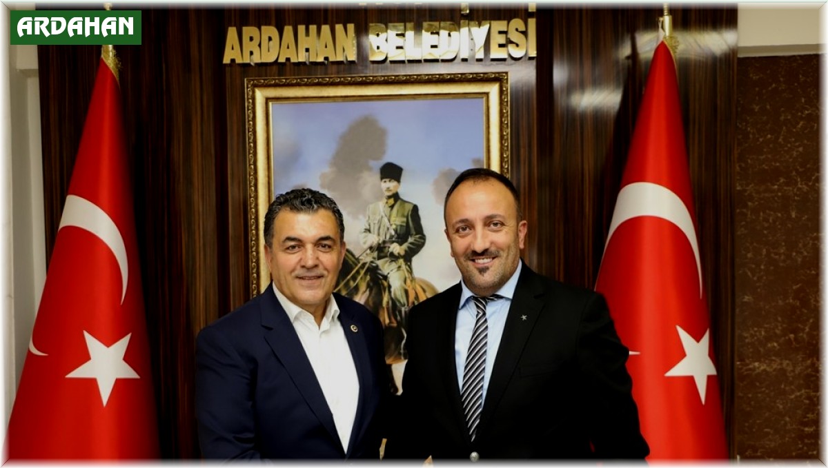Serhat Ardahan sporun yeni başkanından Belediye başkanına ziyaret