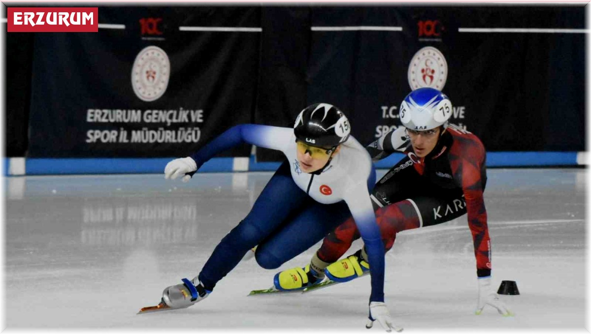 Short Track Türkiye şampiyonası, Erzurum'da başladı