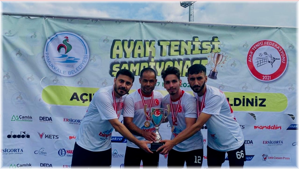 Solhan Ayak Tenisi Takımı ilk şampiyon olarak tarihe geçti