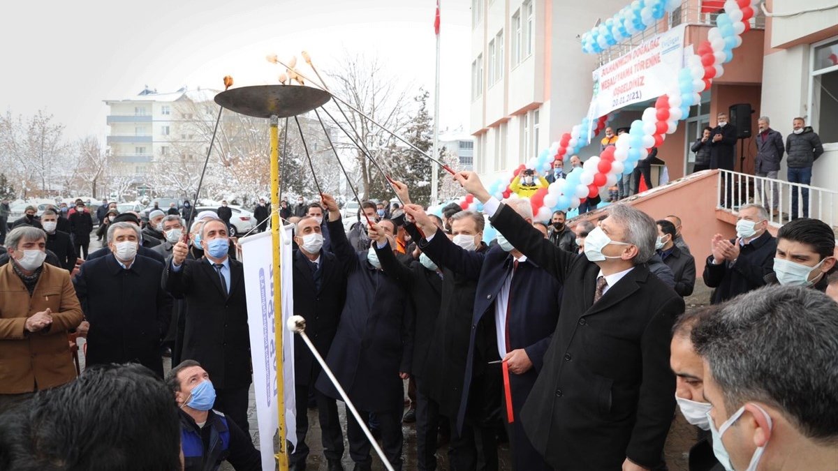 Solhan'da doğal gaz sevinci
