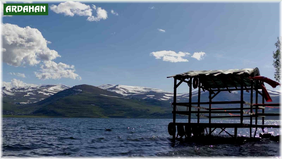 Son yağışlarla Çıldır Gölü'nde su seviyesi arttı