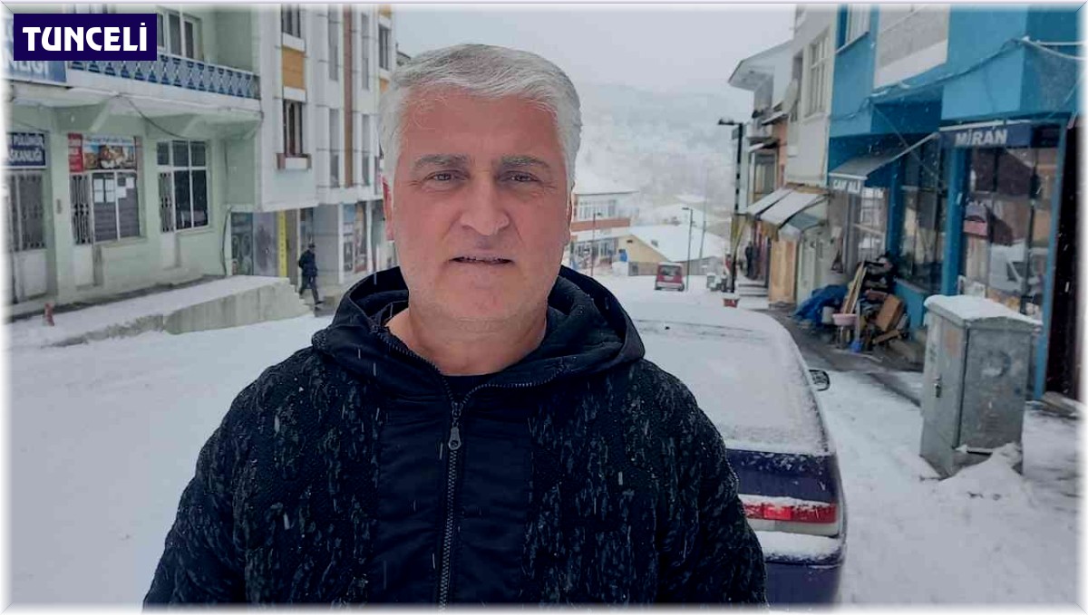 Son yılların en kurak kış mevsimini yaşayan Pülümür'de kar sevinci