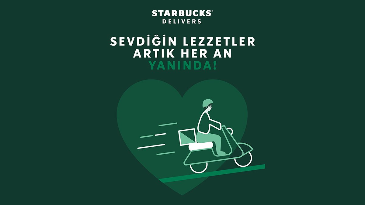 Starbucks lezzetleri sen neredeysen orada!