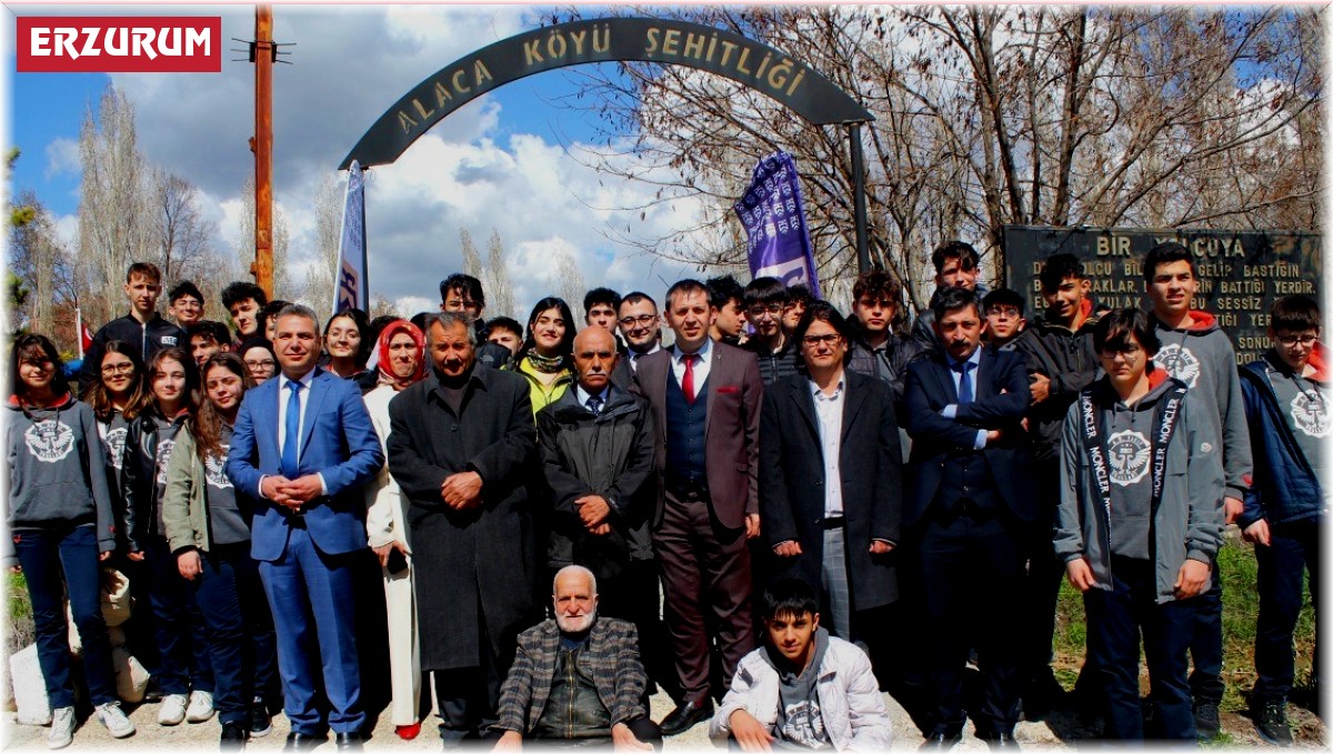 Süheyla Sıtkı Alp Özel Fen ve Anadolu Lisesi öğrencilerinden alaca şehitliğine ziyaret