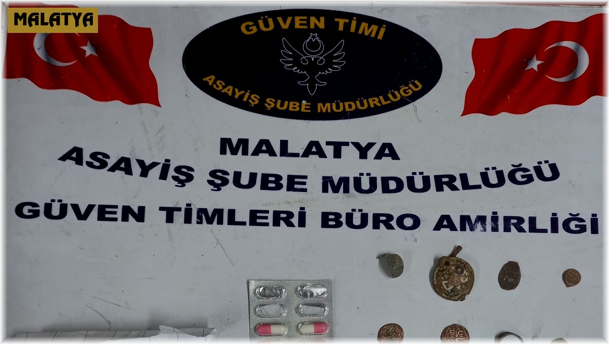 Şüphe üzerine yapılan aramada tarihi eser