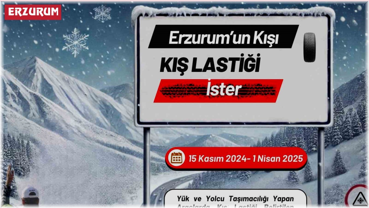 Sürücülere kış lastiği hatırlatması