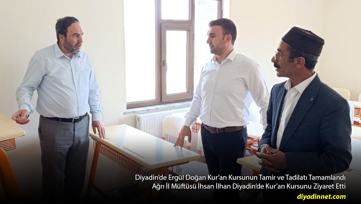 Tadilatı Tamamlandı: Diyadin'de Ergül Doğan Kur'an Kursunda Yeni Projeler Görüşüldü