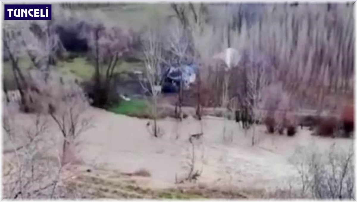 Tağar çayı taştı, tarım arazileri ve bağ evleri zarar gördü
