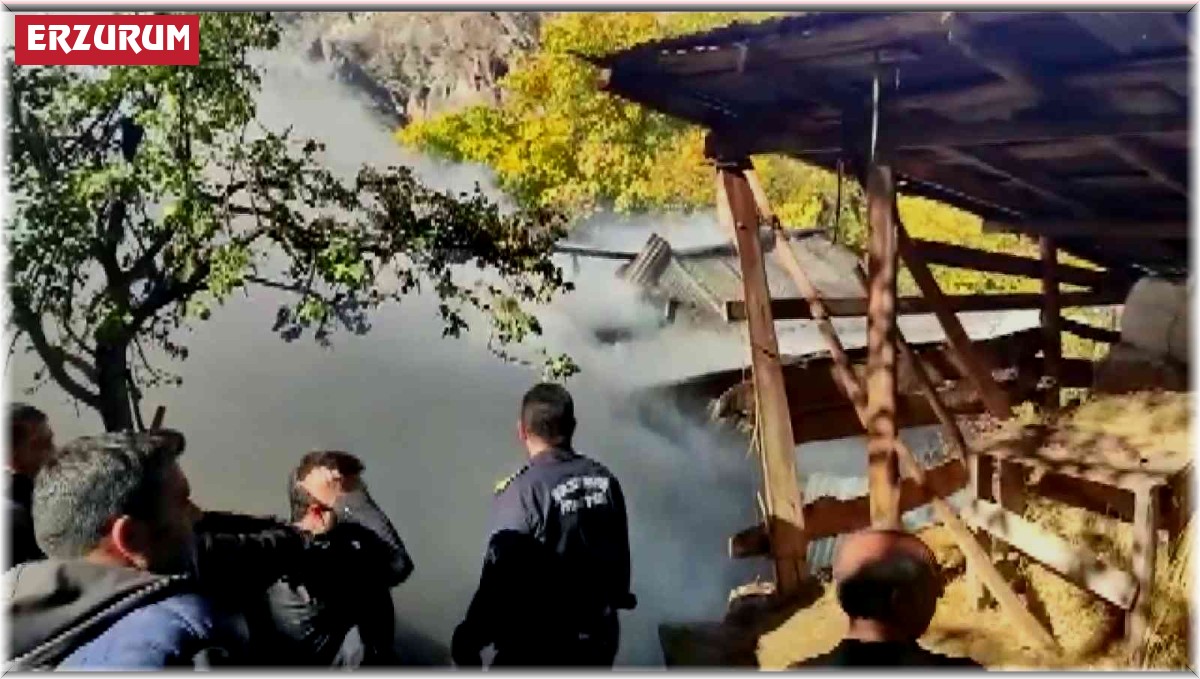 Tandır ateşinden sıçrayan kıvılcım evi alev topuna çevirdi