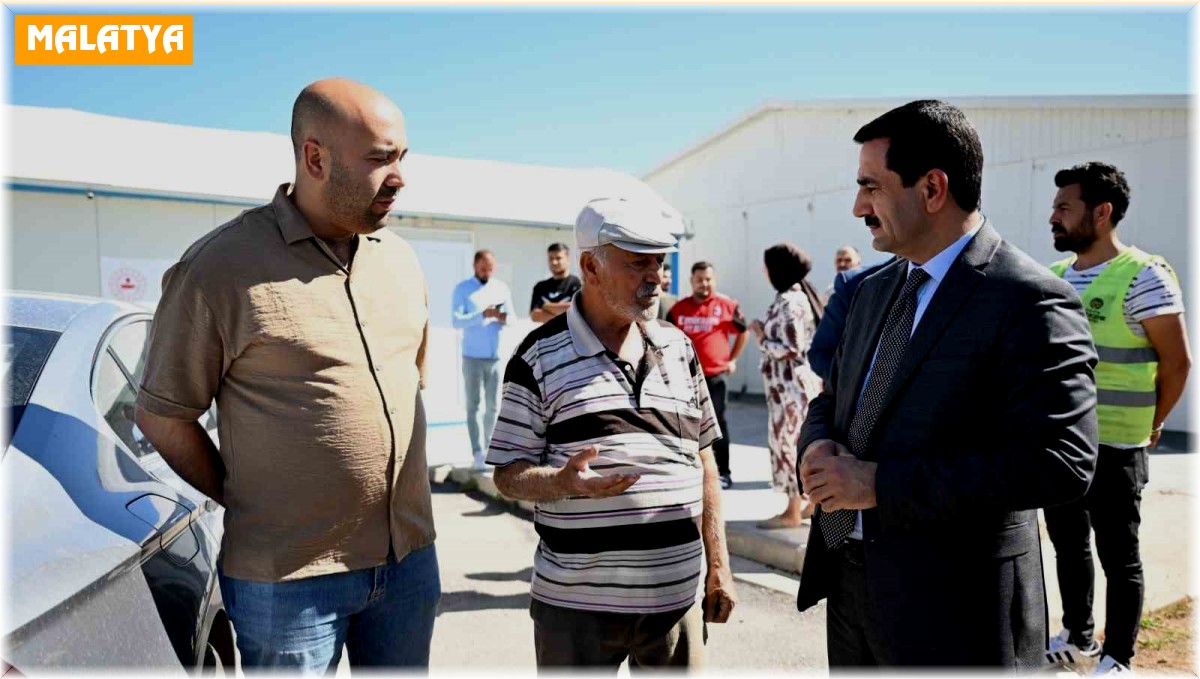 Taşkın, Acıbadem Konteyner Kent'i ziyaret etti