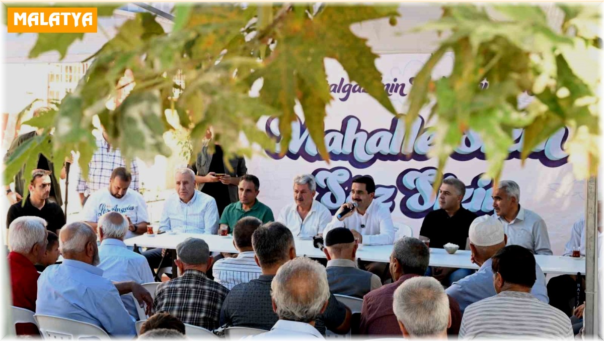 Taşkın, Başharık Mahallesi'nde vatandaşlarla bir araya geldi