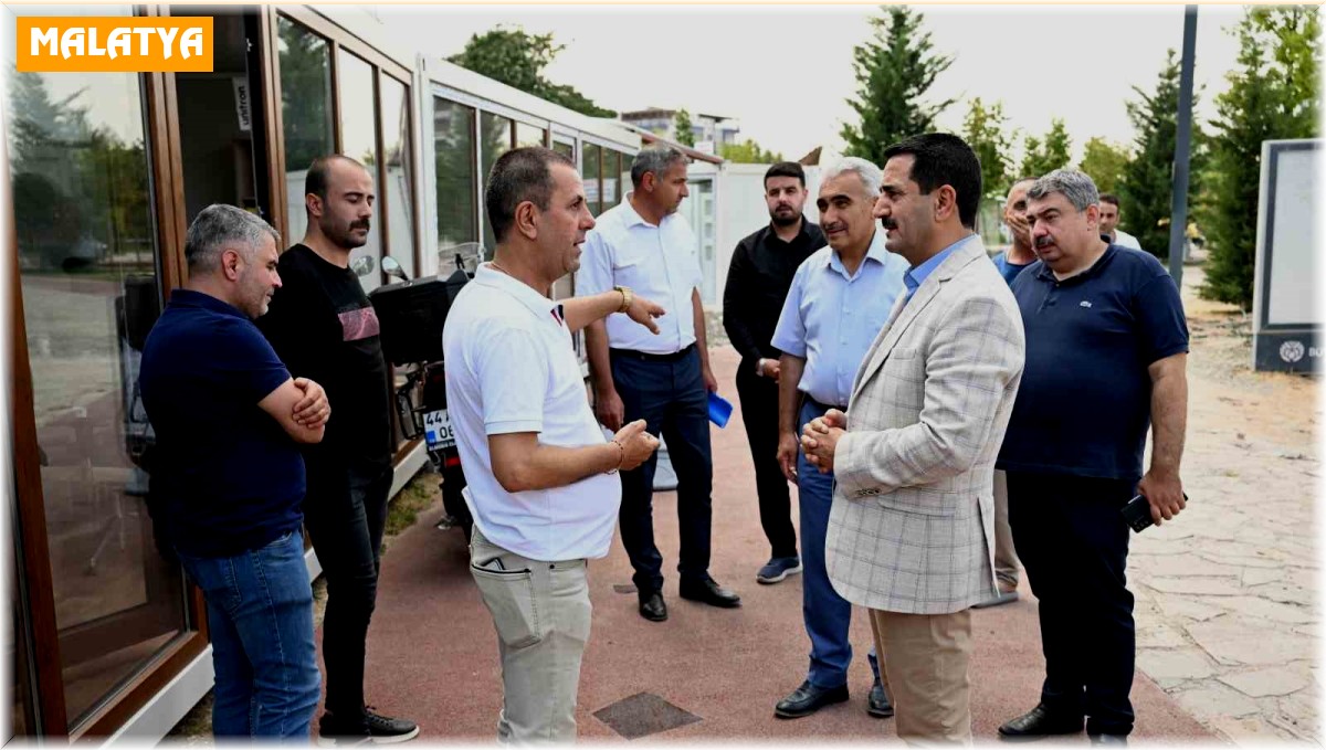 Taşkın, Millet Bahçesi esnaflarla bir araya geldi