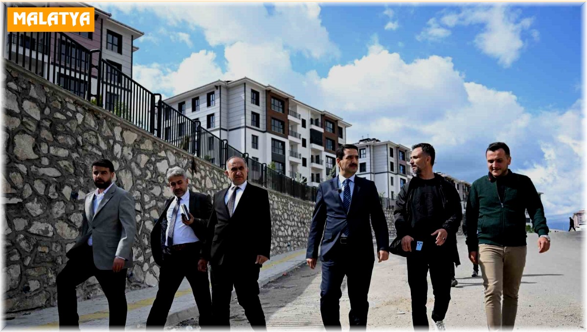 Taşkın, TOKİ çalışmalarını yerinde inceledi