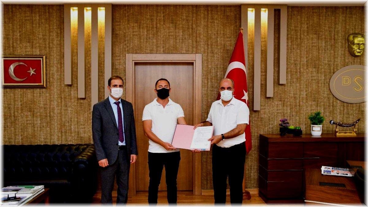 Taşkın ve rusubat inşaatı işine ait sözleşme imzalandı