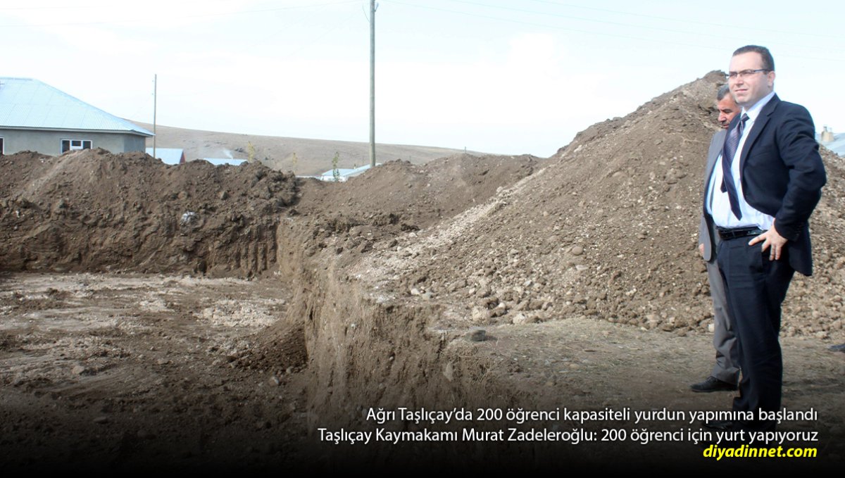 Taşlıçay'da 200 Öğrenci İçin Büyük Adım: Yeni Yurdun Yapımına Başlandı