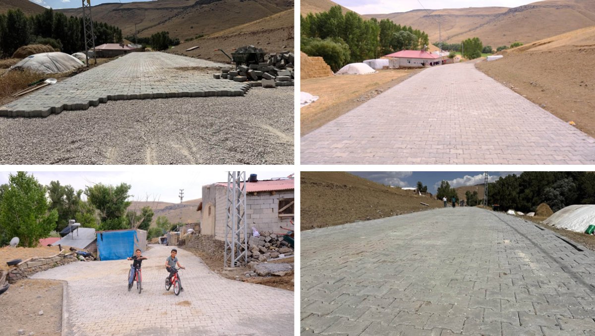 Taşlıçay'da 2.500 m²'lik Çalışma Tamamlandı: Güneysöğüt Köyü Parke Taşına Kavuştu