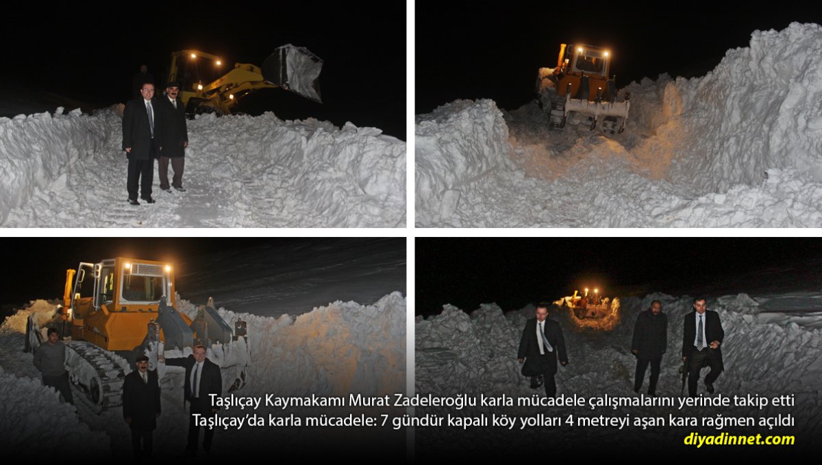 Taşlıçay'da 4 Metrelik Kar Engeli Aşıldı: 7 Gün Sonra Köy Yolları Açıldı