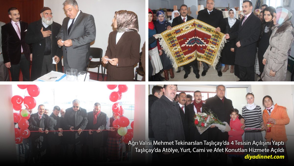 Taşlıçay'da 4 Tesis Birden Açıldı: Yurt, Konut, Cami ve Atölye Hizmete Girdi