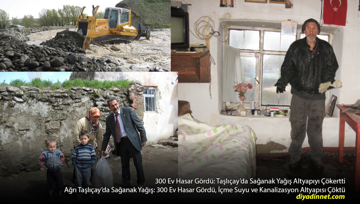 Taşlıçay'da Büyük Felaket: Sağanak Yağış 300 Evi Vurdu, Altyapı Çöktü