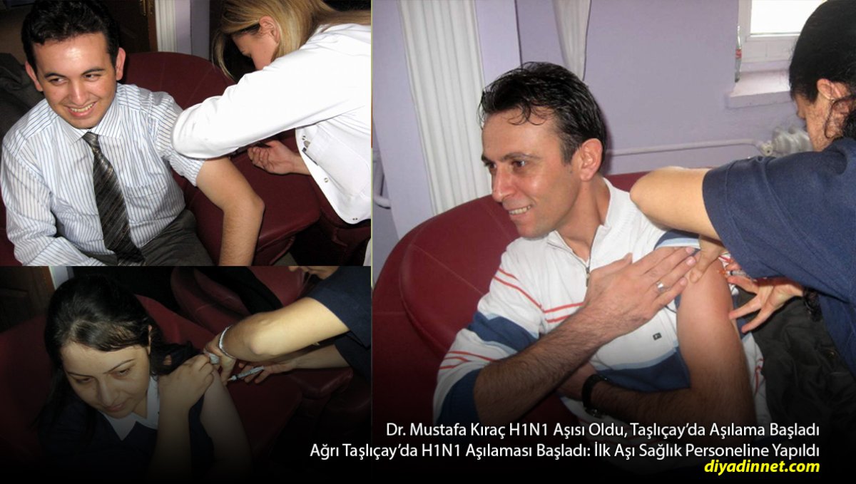 Taşlıçay'da H1N1 Aşısı Başladı: İlk Doz Sağlık Personeline Yapıldı