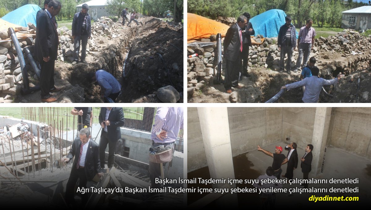 Taşlıçay'da içme suyu için şebeke ve depolar mercek altında