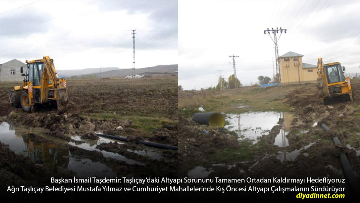 Taşlıçay'da Kış Öncesi Altyapı Atağı: 2 Mahallede Çalışmalar Hızlandı