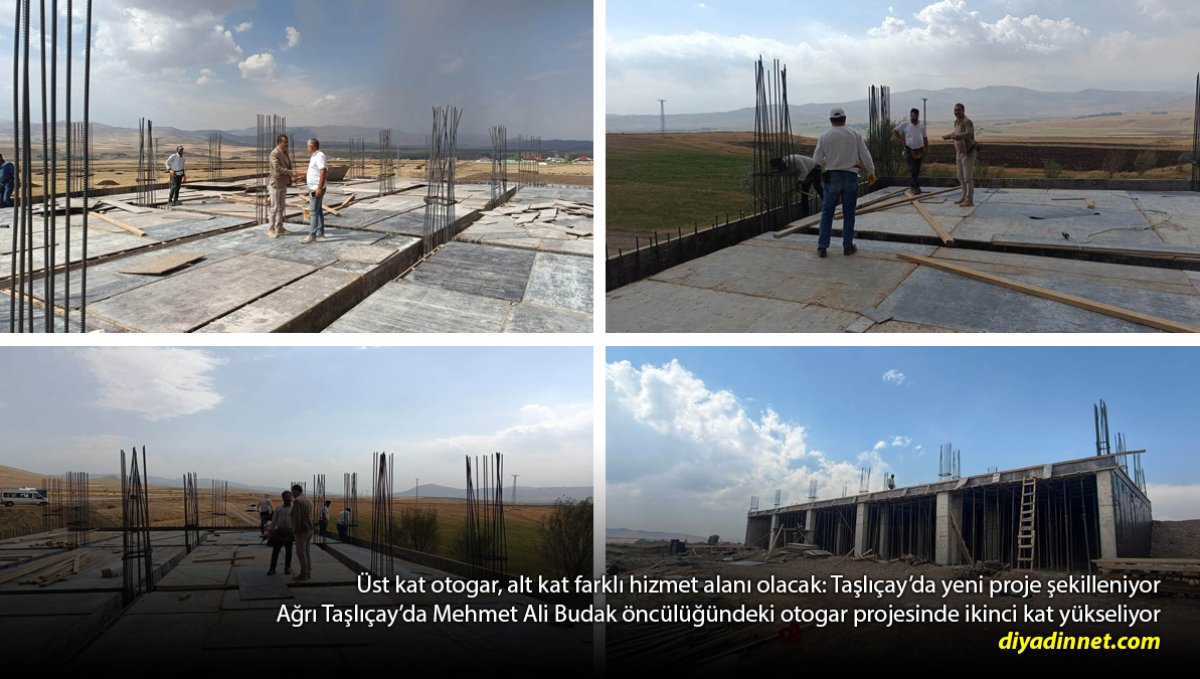 Taşlıçay'da Otogar Projesinde 2. Kat Yükseliyor: Alt Kat İçin Düğün Salonu veya Tekstil Atölyesi Planı