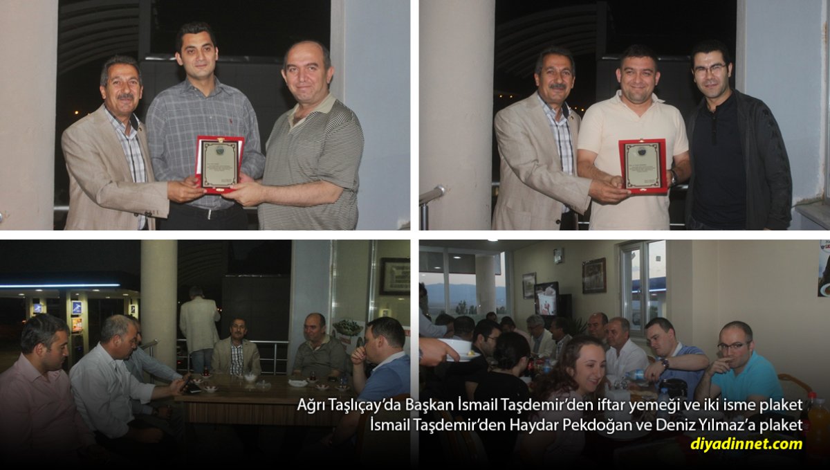 Taşlıçay'da Protokol İftarda Buluştu: Gecenin Sürprizi Plaket Oldu