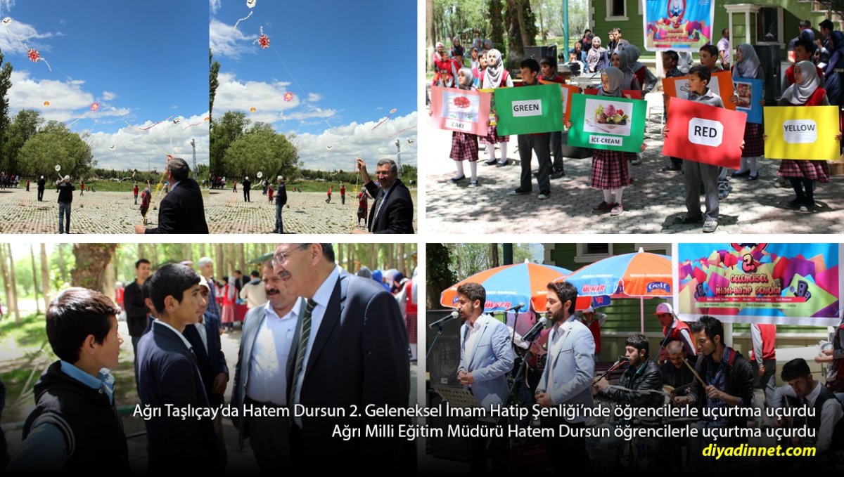 Taşlıçay'da Renkli Şenlik: Müdür Dursun Öğrencilerle Uçurtma Uçurdu