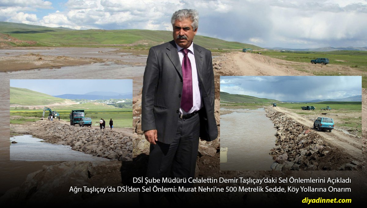 Taşlıçay'da Sel Alarmına Karşı Büyük Önlem: Murat Nehri'nde 500 Metrelik Sedde