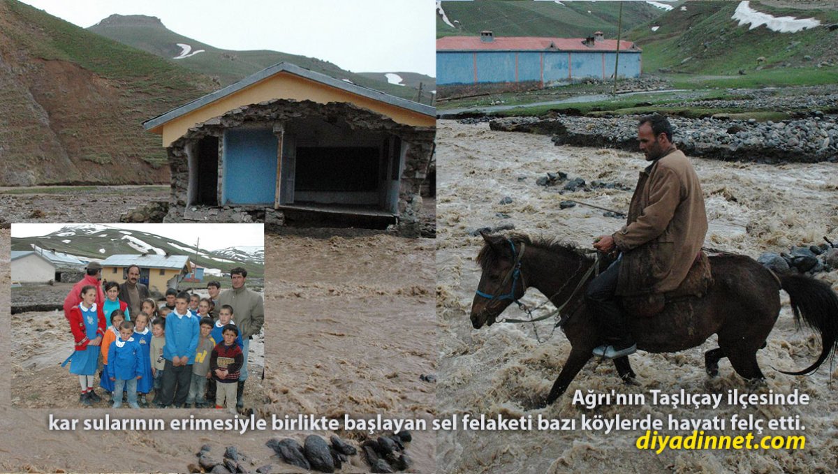 Taşlıçay'da Sel Okulu Vurdu: Öğrencilerin İçeride Olmaması Faciayı Önledi