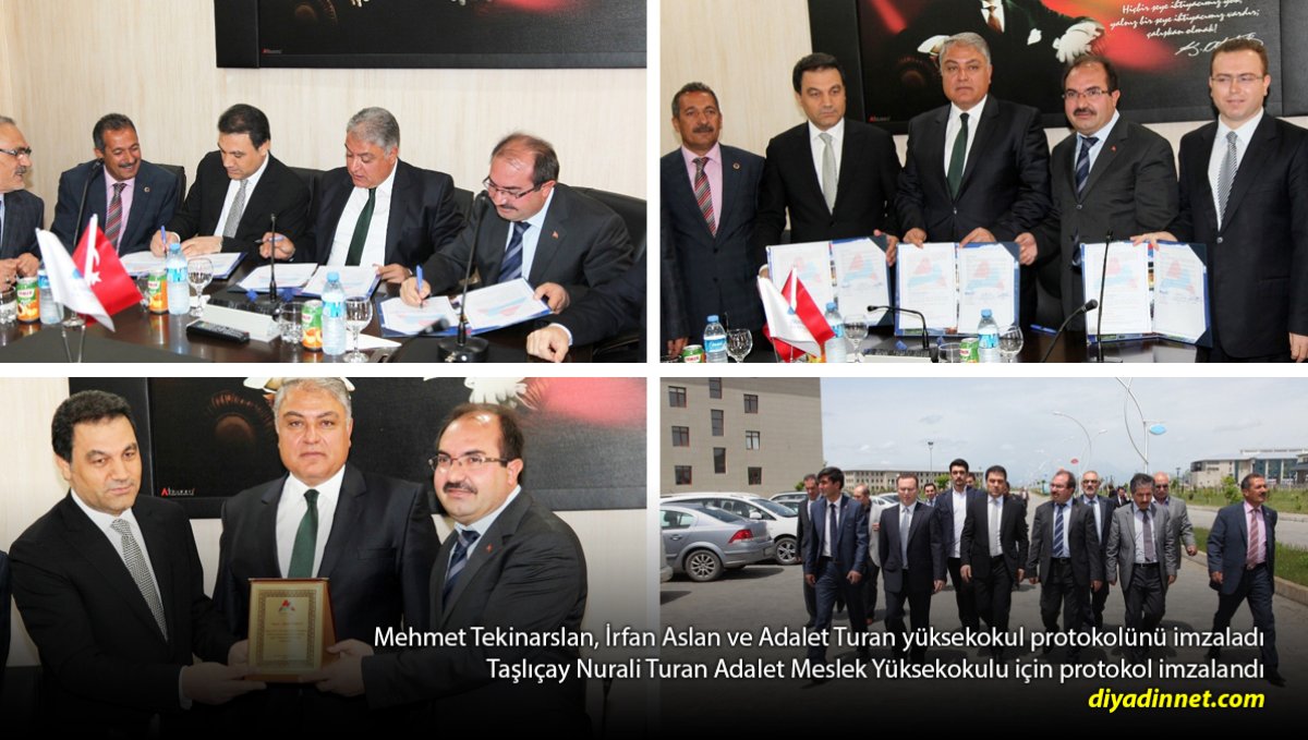 Taşlıçay "Nurali Turan Adalet Meslek Yüksekokulu" için protokol imzalandı