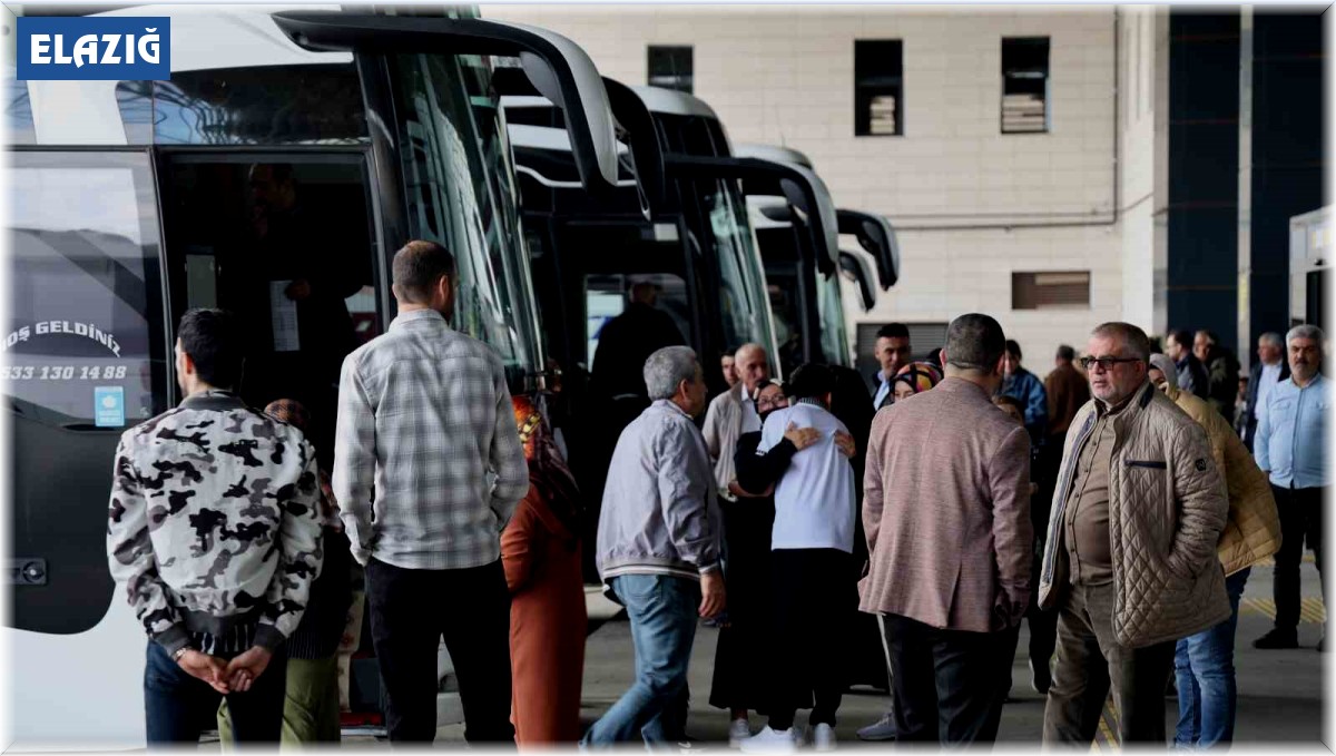 Tatil dönüşü Elazığ otogarında yoğunluk