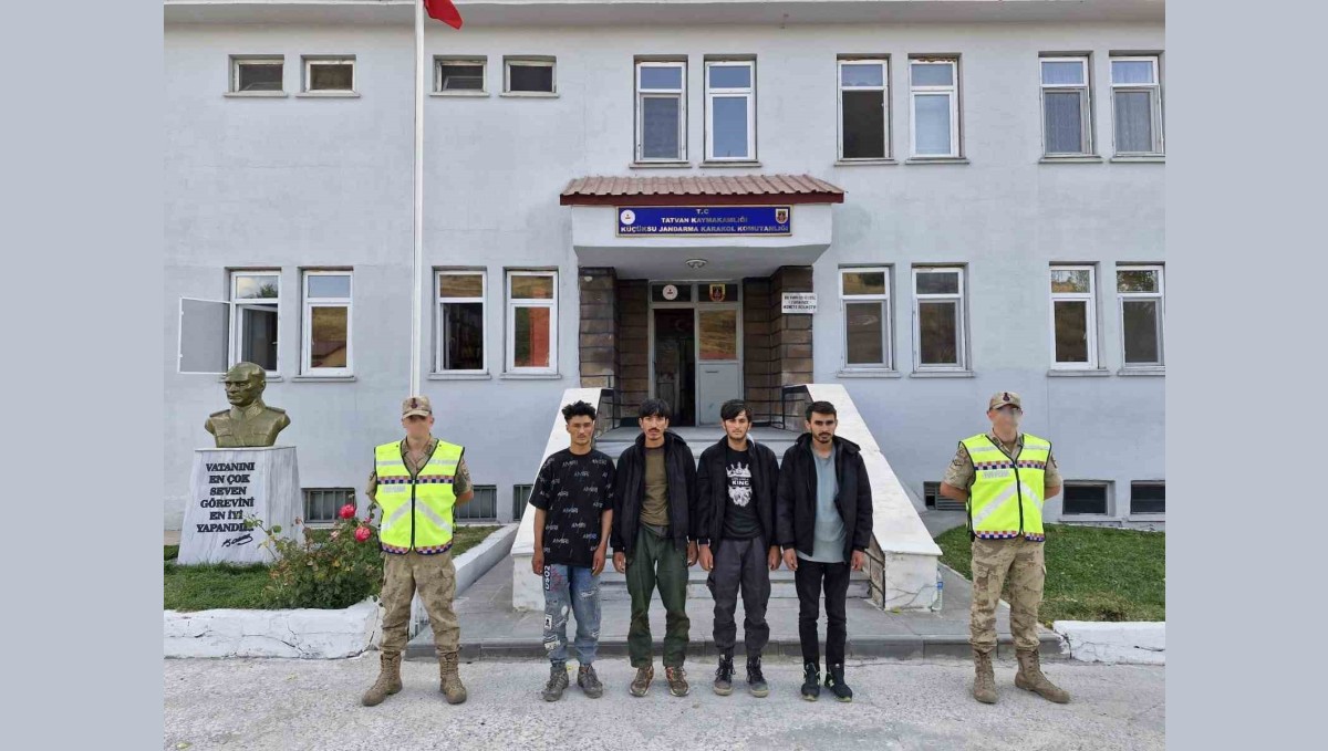 Tatvan'da 4 düzensiz göçmen yakalandı