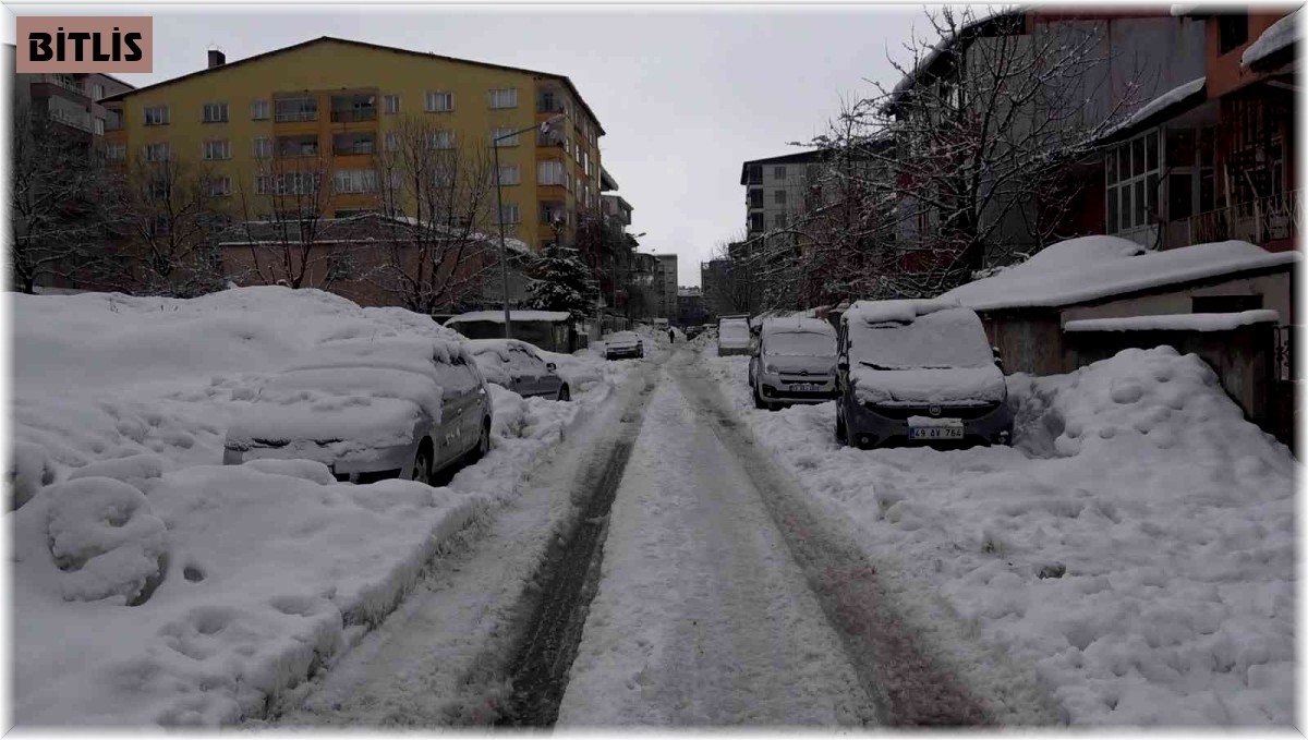 Tatvan'da araçlar kara gömüldü