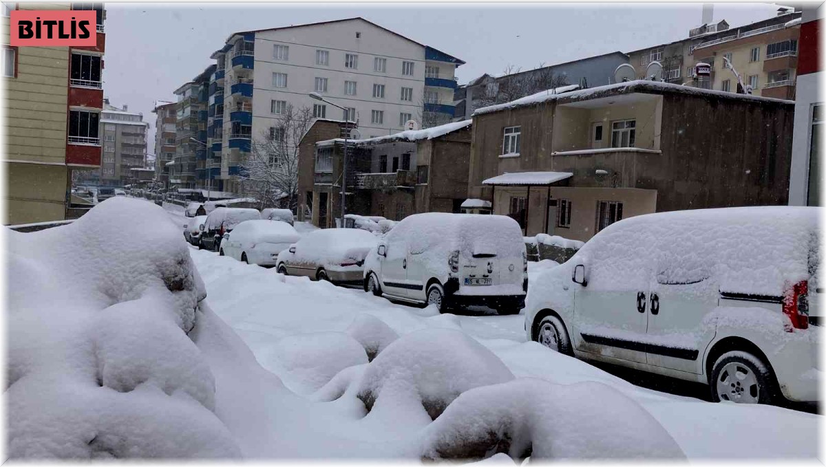 Tatvan'da kar kalınlığı 4 metreyi buldu