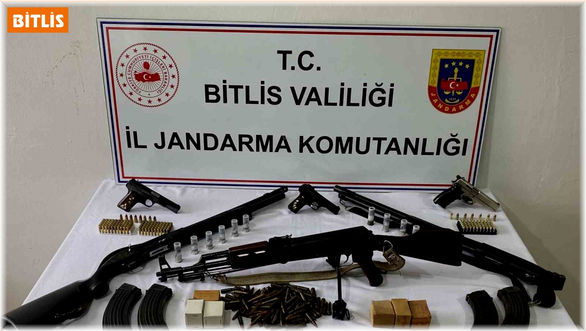 Tatvan'da silah ve mühimmat ele geçirildi