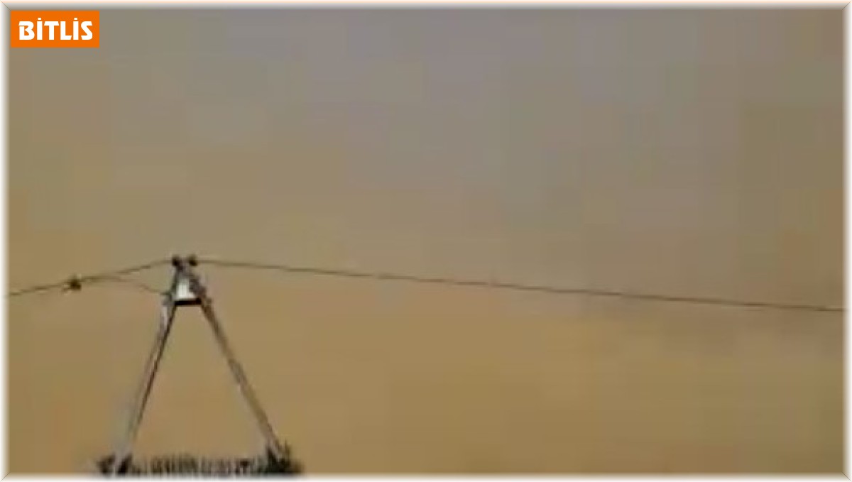 Tatvan'da toz fırtınası paniği