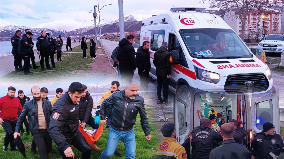 Tatvan'da Van Gölü’ne kıyafetleriyle girdi, donma tehlikesi geçirdi