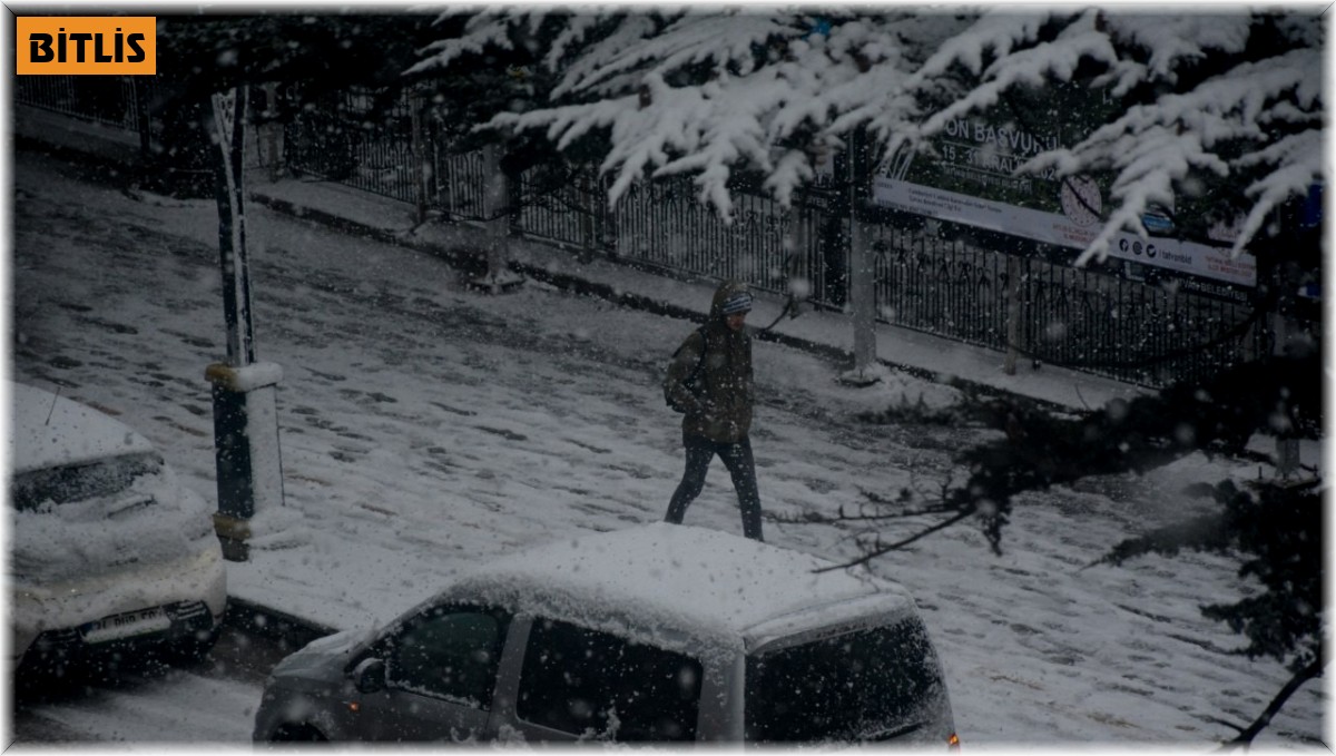 Tatvan'da yoğun kar yağışı