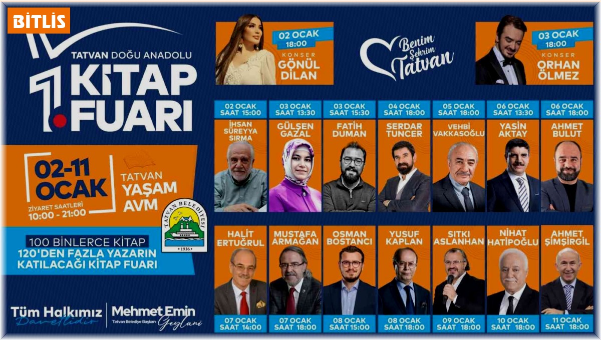 Tatvan'da yüzbinlerce kitap okur severler ile buluşuyor