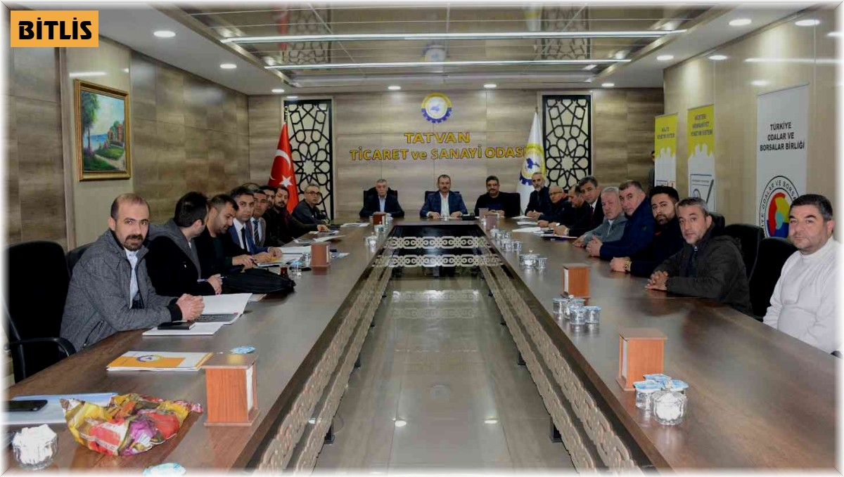 Tatvan Küçük Sanayi Sitesinin sorunları görüşüldü