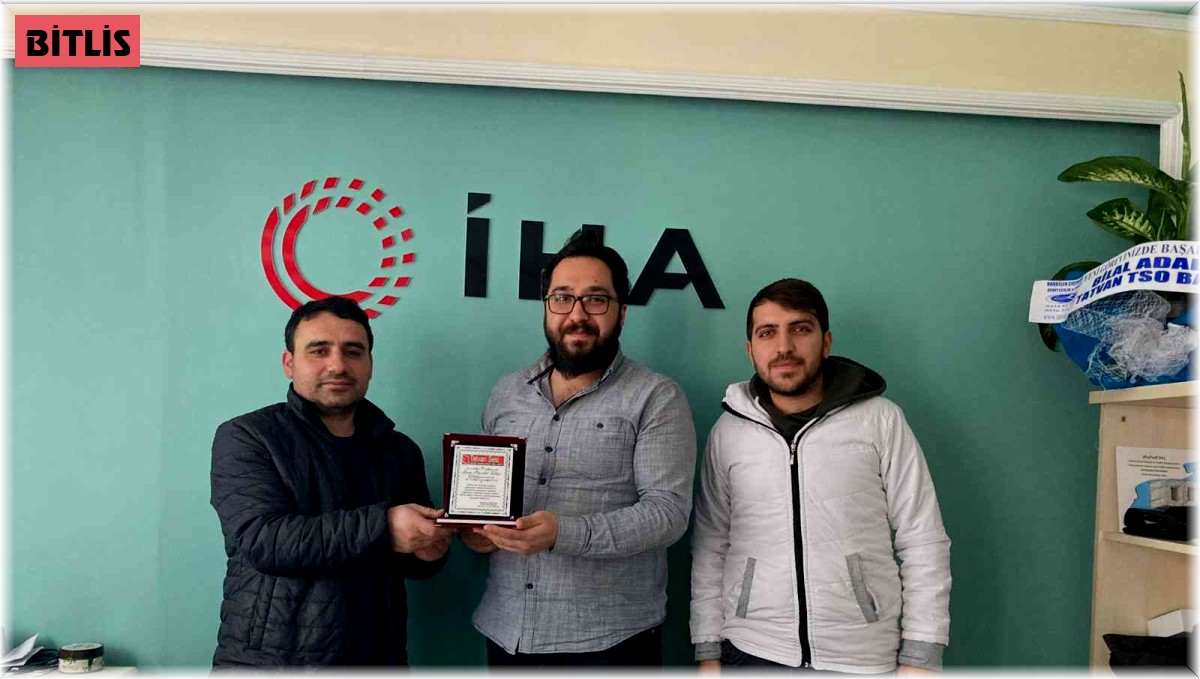 Tatvan Sesi Gazetesi'nden İHA'ya ziyaret