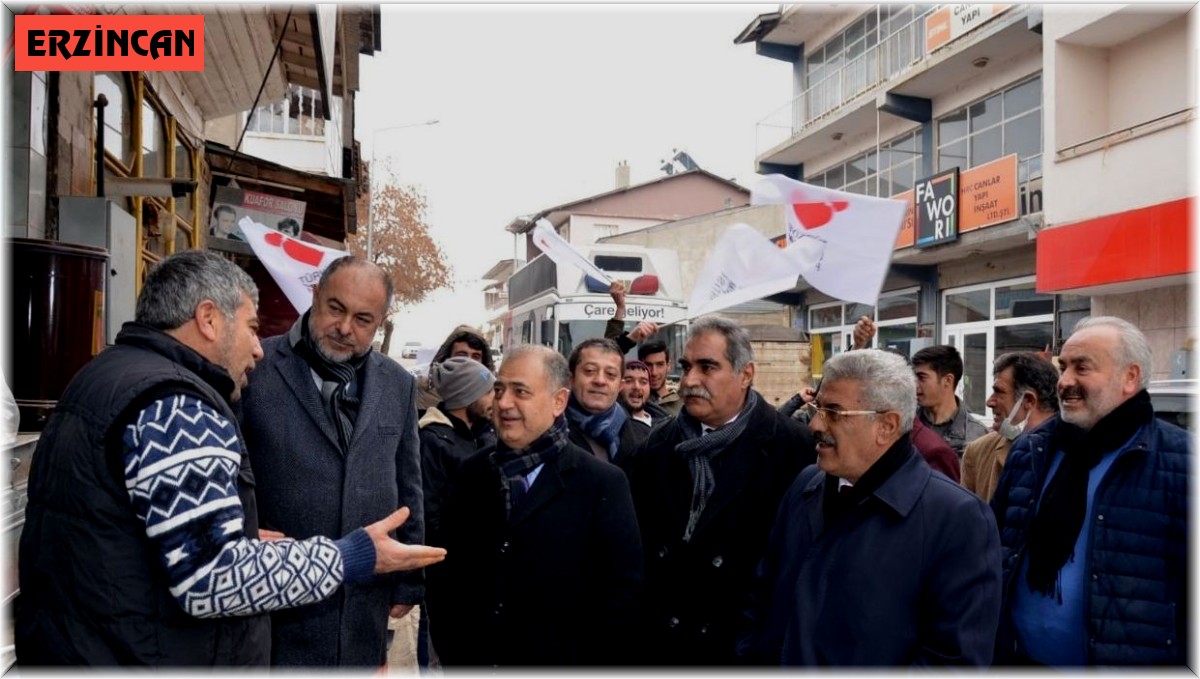 TDP heyeti Tercan'da esnafla bir araya geldi