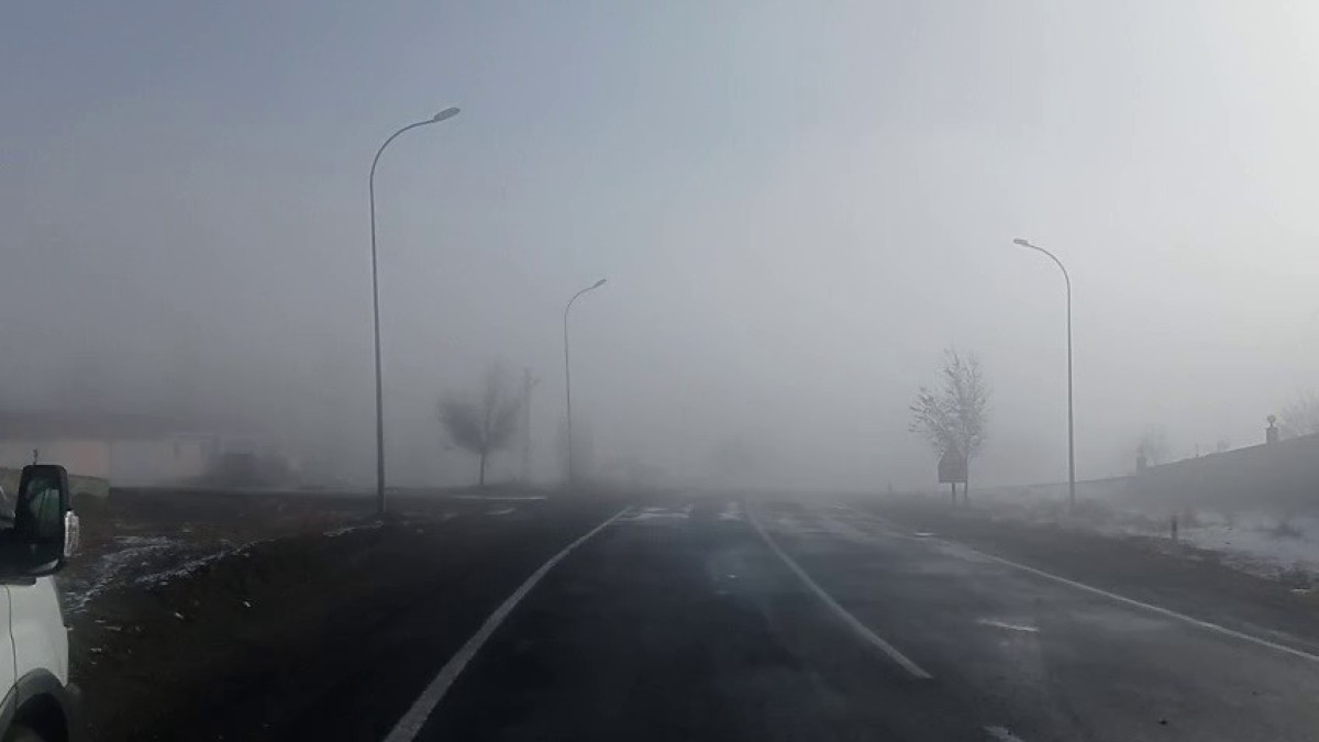 Tekman'da sis etkili oluyor