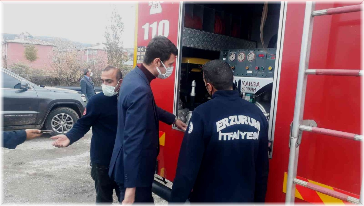Tekman Kaymakamı Çimşir, Büyükşehir Belediyesi şantiyesini ziyaret etti