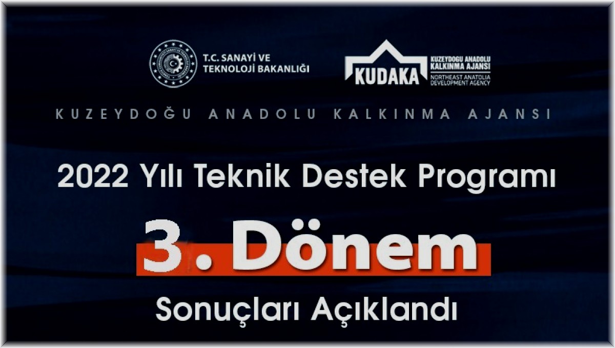 Teknik Destek Programı 3. Dönem Sonuçları açıklandı