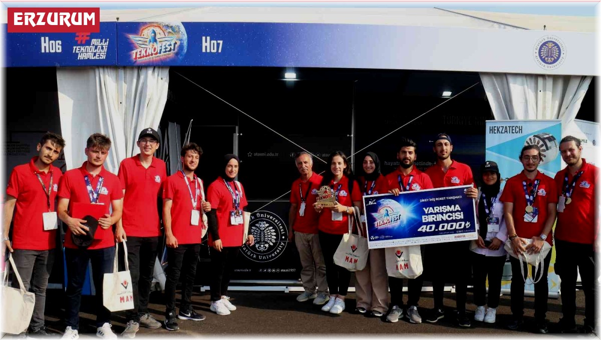 Teknofest'te Atatürk Üniversitesi rüzgârı esti