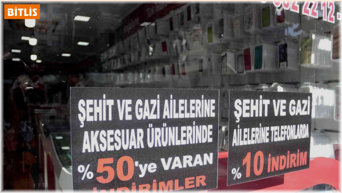 Telefon satıcısından şehit ve gazi ailelerine jest