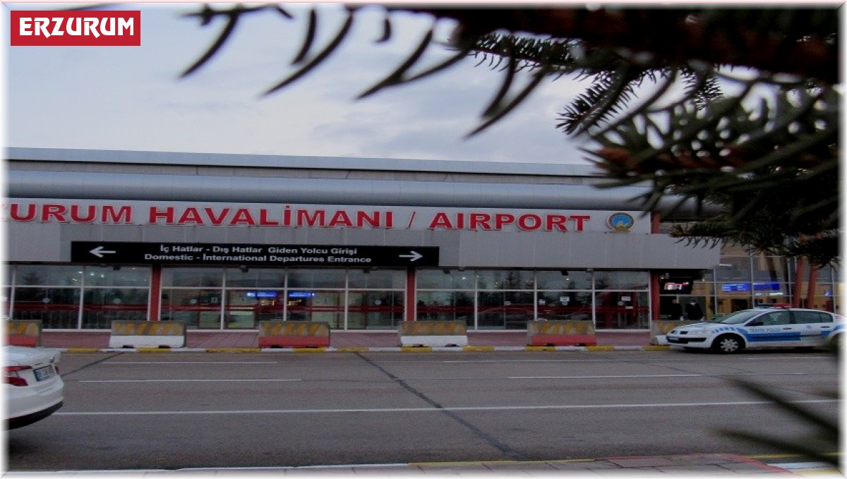 Temmuz ayında Erzurum Havalimanı'nda 93 bin 214 yolcuya hizmet verildi
